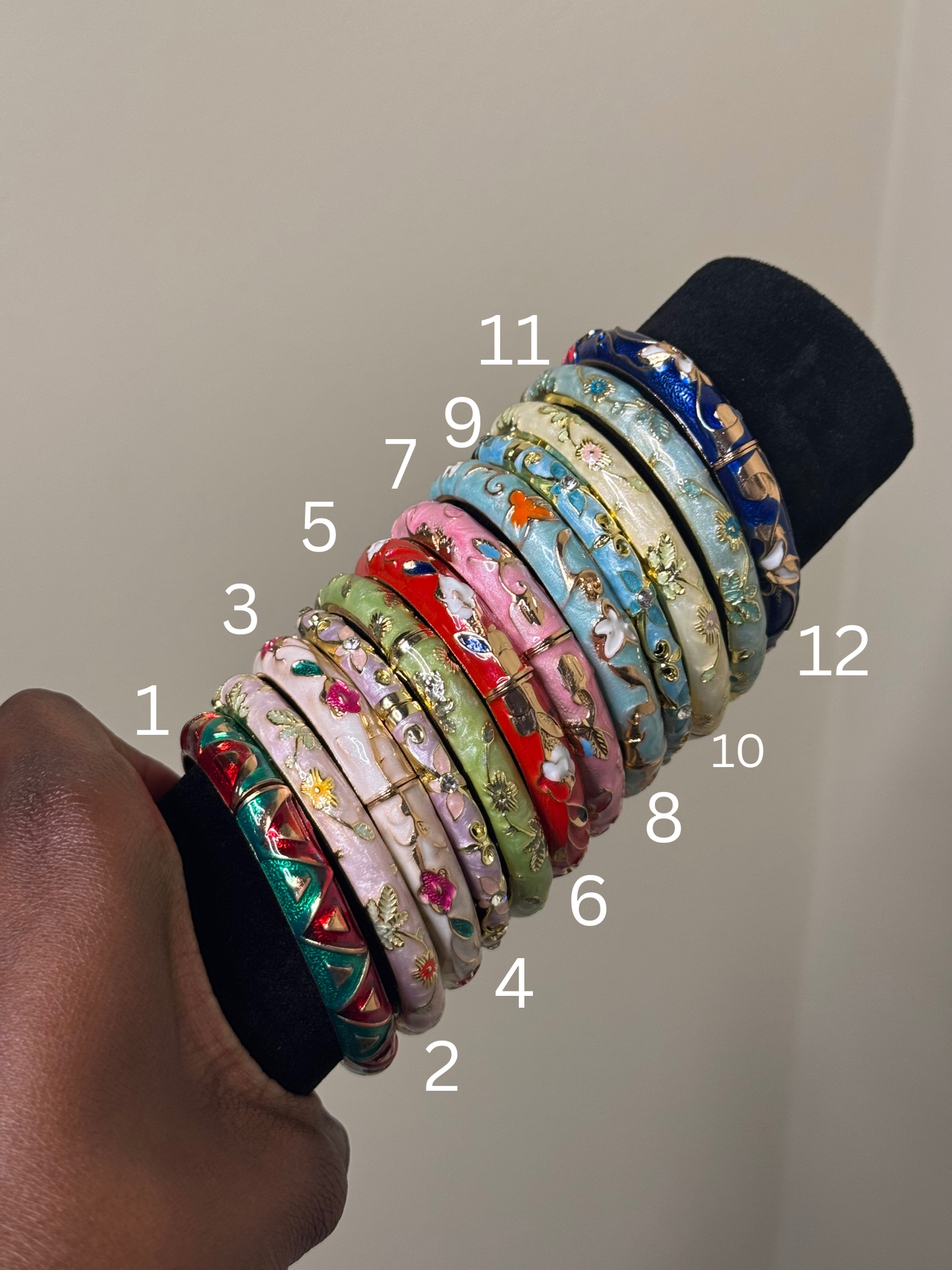 Enamel bangle